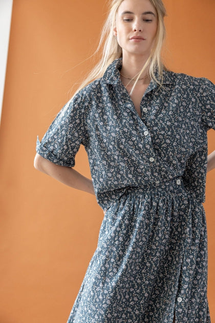 Easy Sleeve Button Down