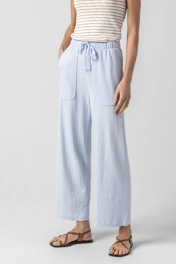 Knit Drawstring Pant in Sky Madison's Niche 