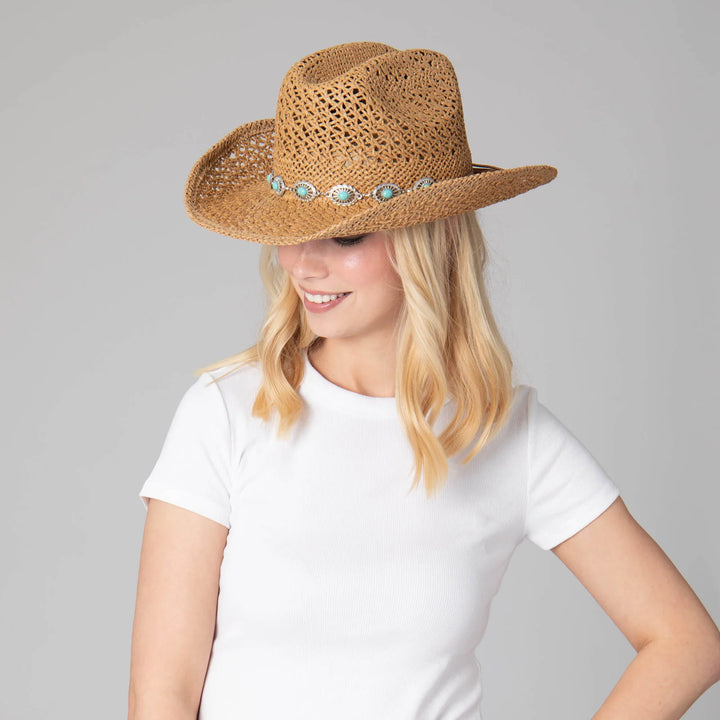 Open Weave Cowboy Hat - Madison's Niche 