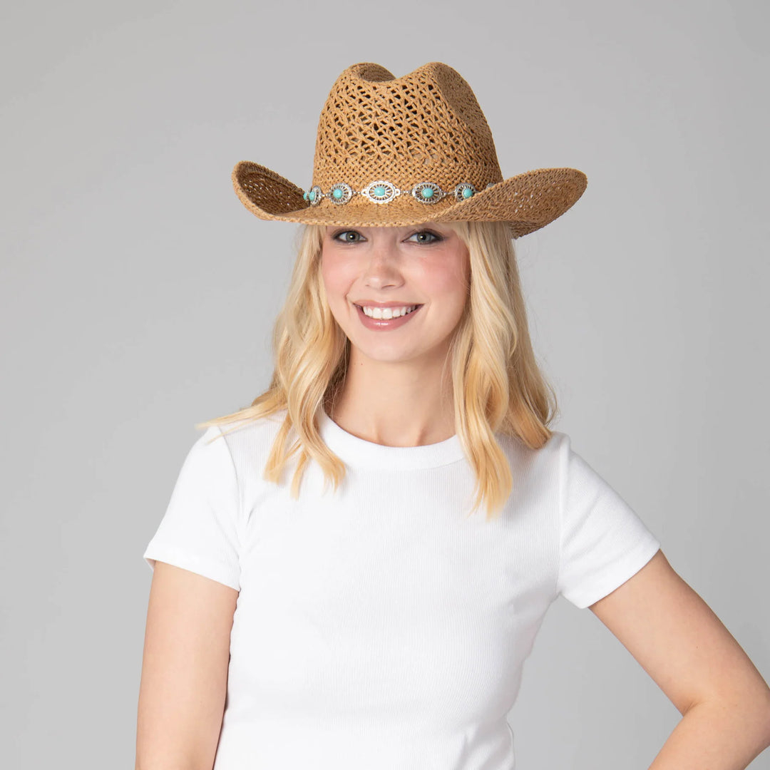 Open Weave Cowboy Hat - Madison's Niche 