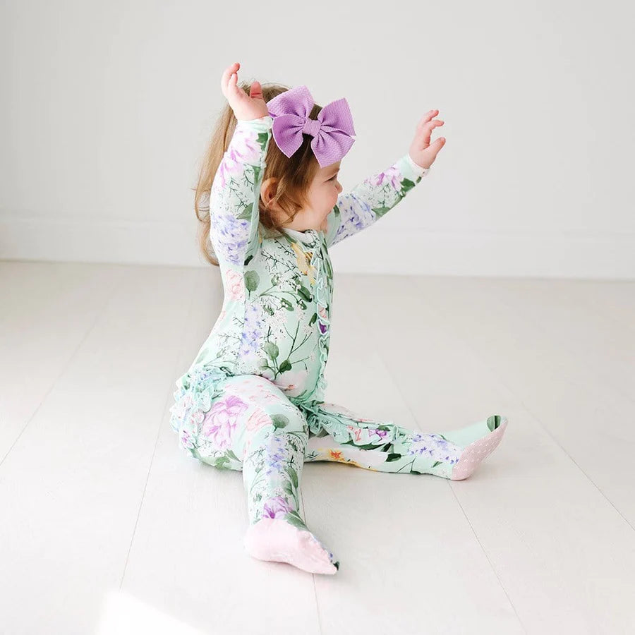 Erin Ruffled Footie - Madison's Niche 