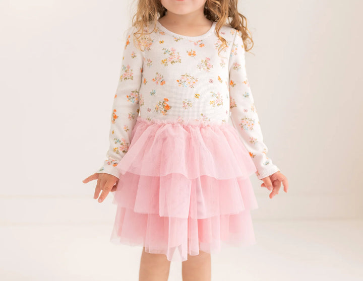 Clemence Long Sleeve Tulle Dress - Madison's Niche 