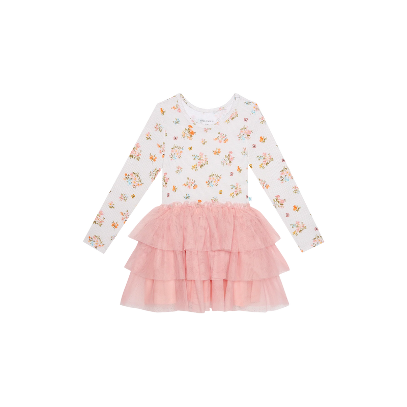 Clemence Long Sleeve Tulle Dress - Madison's Niche 
