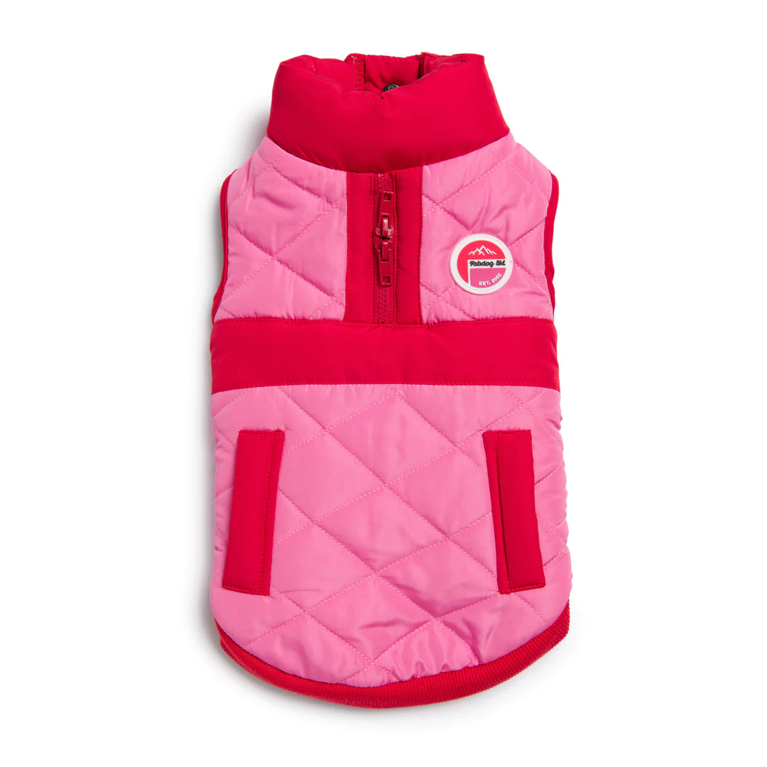 Pink Quilted Vest - 16"