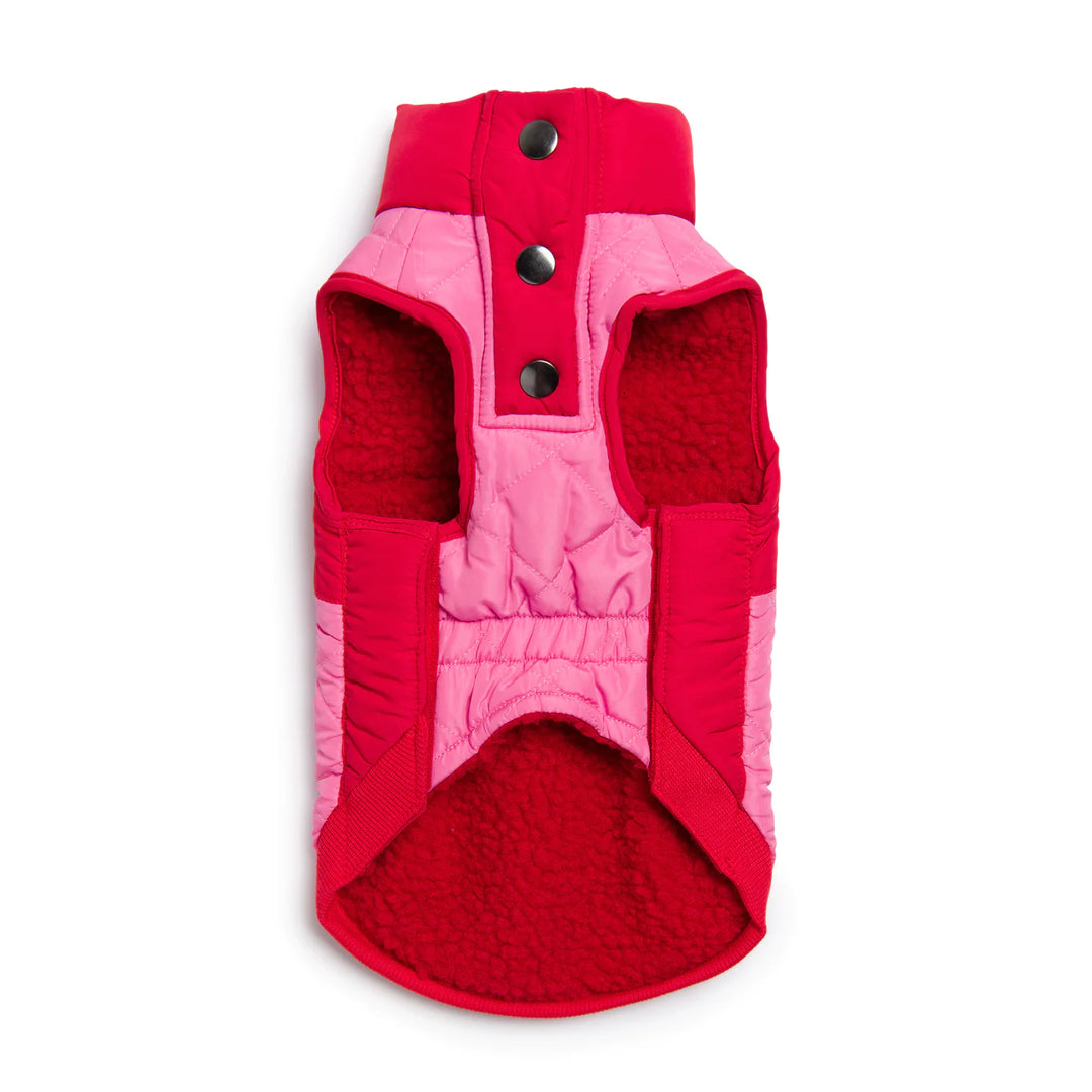 Pink Quilted Vest - 16"