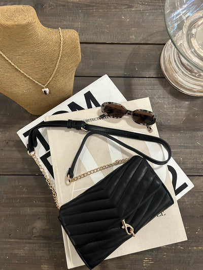 Nanci Crossbody Bag in Black - Madison's Niche 