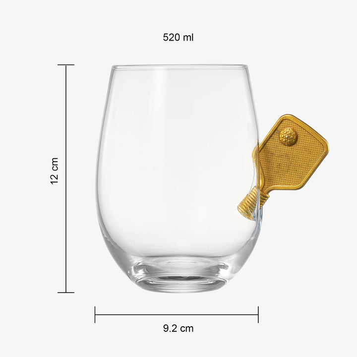 Set of 2 Pickleball Wine Glasses - Madison's Niche 