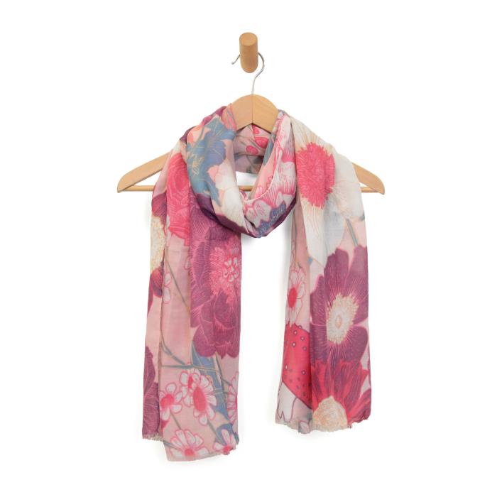 Pink Spring Toadstool Scarf