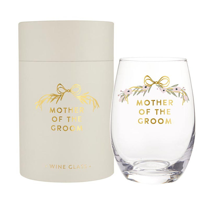 Mother of Groom Boxed Glass