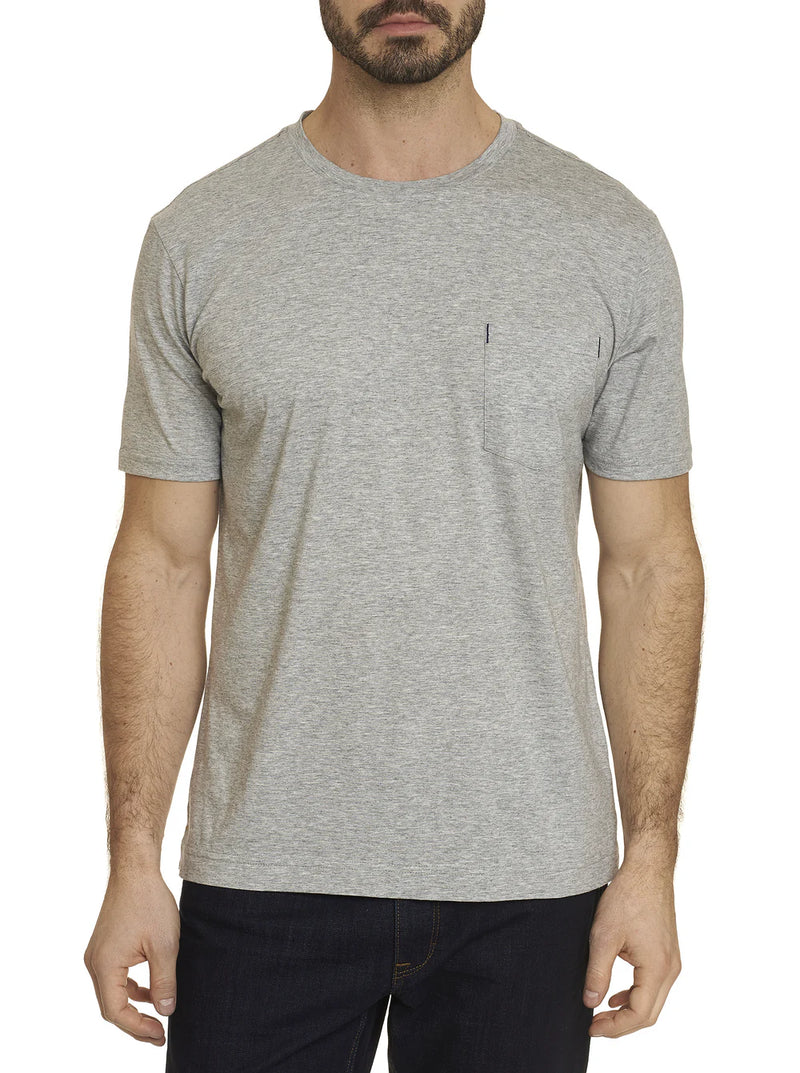 Myles Short Sleeve Knit Shirt in Heather Grey - Madison's Niche 