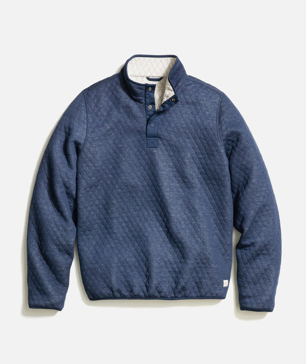 Reversible Corbet Pullover in Navy & Oat Madison's Niche 