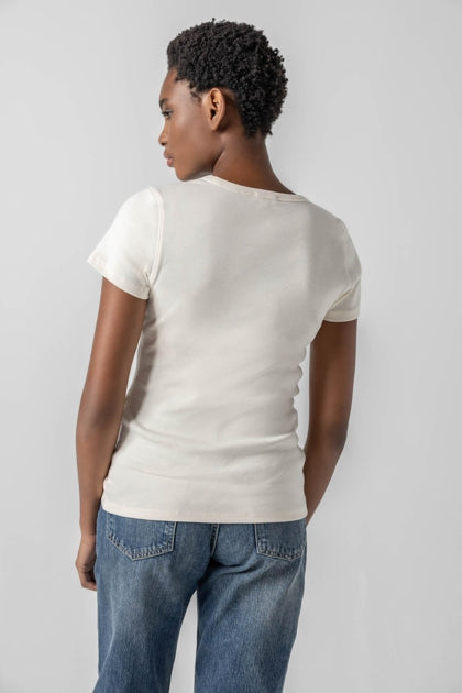 Rope Short Sleeve V-Neck