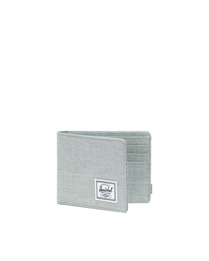Roy Wallet in Iceberg Green Crosshatch