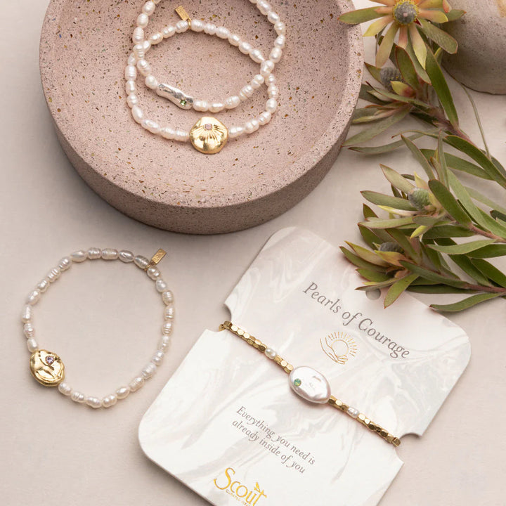 Courage Affirmation Bracelet in Silver