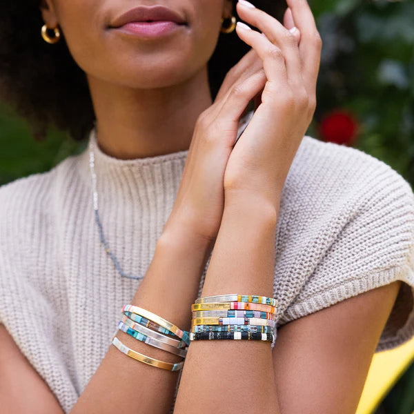 Gold Miyuki Bracelet in Just Breathe - Madison's Niche 