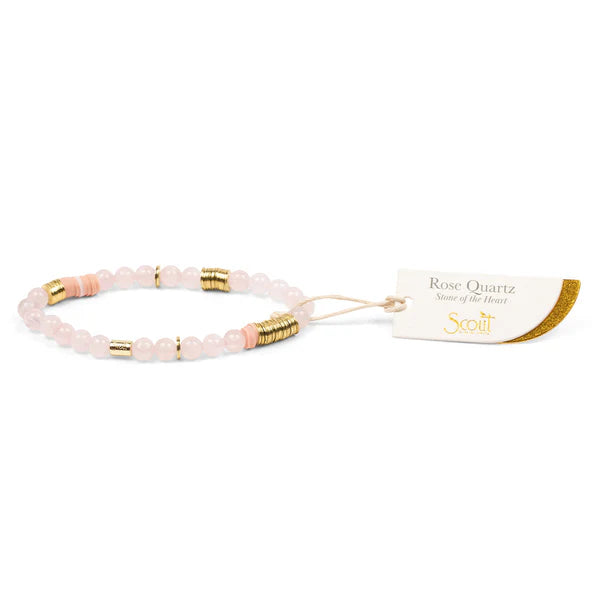 Stacking Bracelet in Rose Quartz Madison's Niche 
