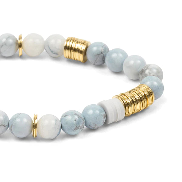 Stacking Bracelet in Blue Howlite