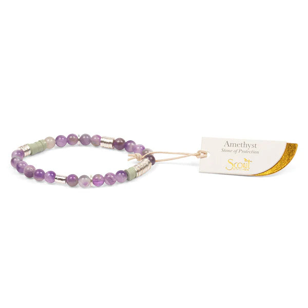Stacking Bracelet in Amethyst - Madison's Niche 