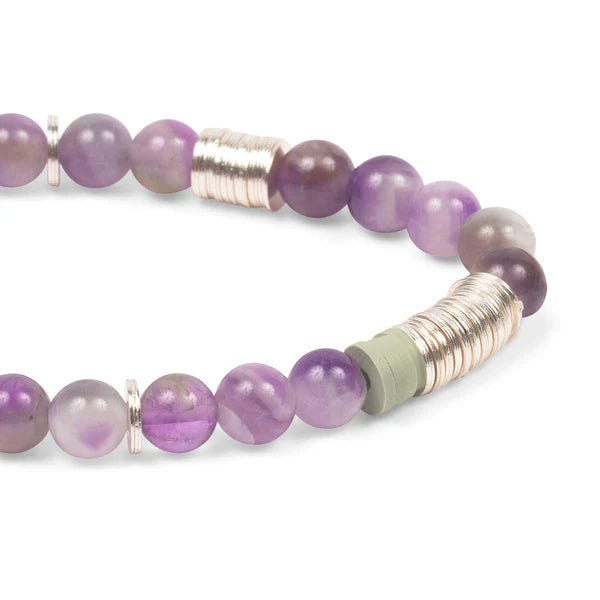 Stacking Bracelet in Amethyst - Madison's Niche 