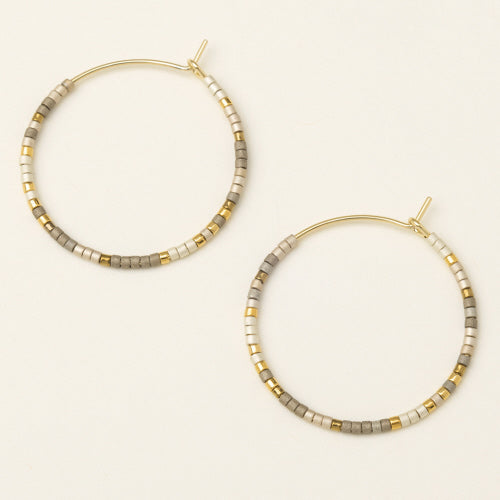 Small Hoops in Pewter