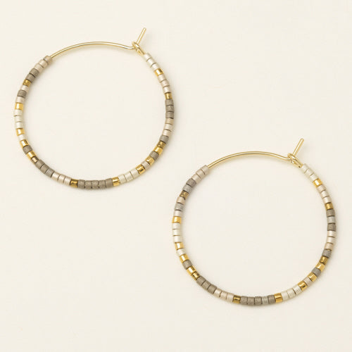 Small Hoops in Pewter - Madison's Niche 