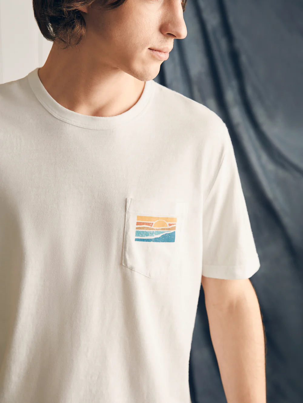 Sunwashed Graphic Tee in White