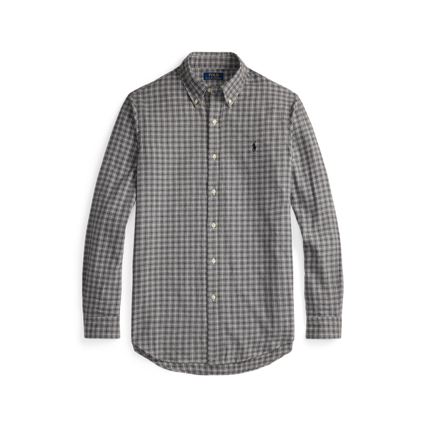 Sanded Twill Sport Shirt in Light Grey Madison's Niche 