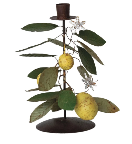 Vintage Lemon Taper Holder