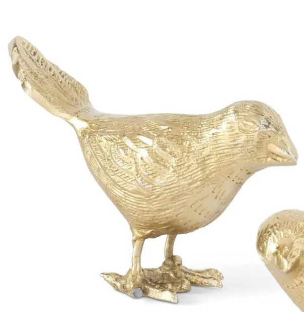 Antique Gold Song Bird - Madison's Niche 