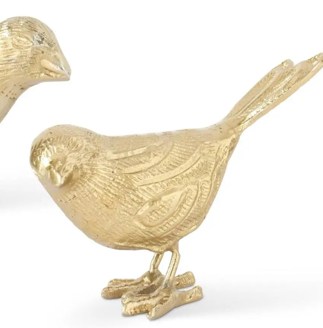 Antique Gold Song Bird - Madison's Niche 