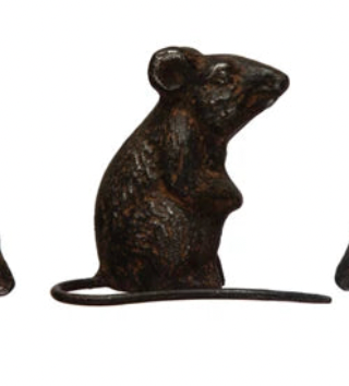 Metal Mouse Statue - Madison's Niche 