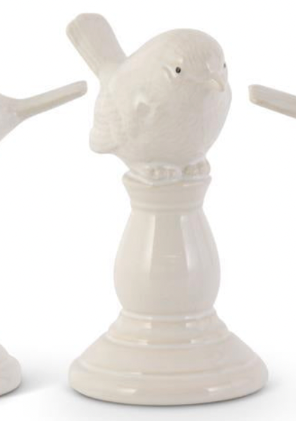 Ceramic Bird on Pedestal - Madison's Niche 