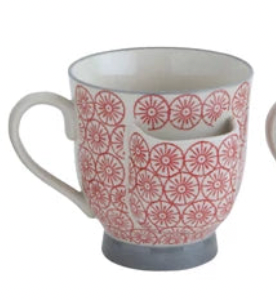 Hand-Stamped Mug with Tea Bag Holder - Madison's Niche 