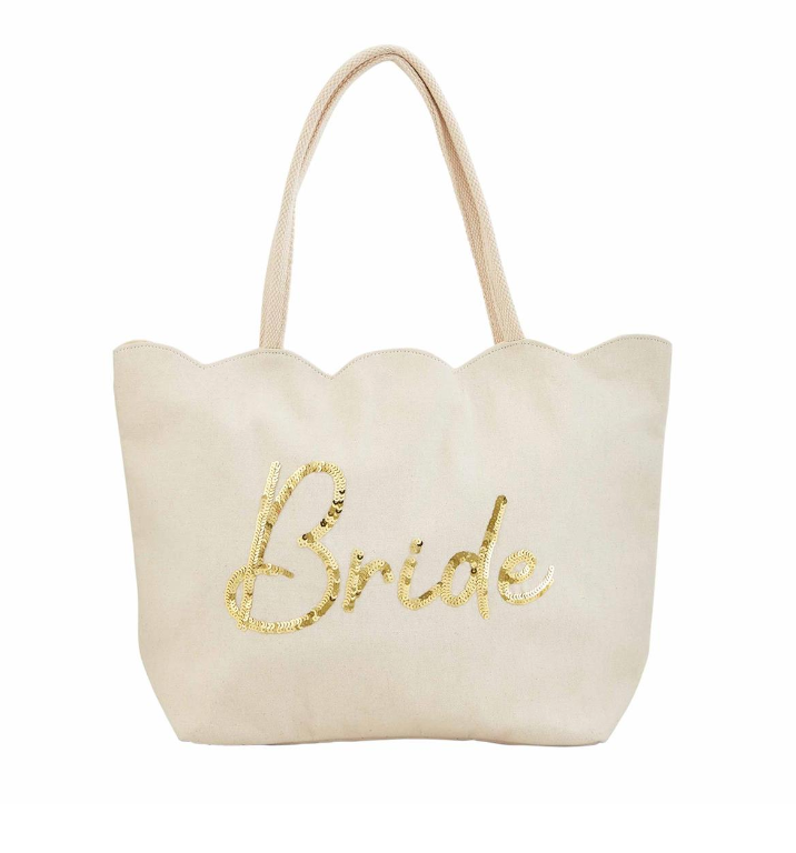Bride Scallop Tote - Madison's Niche 