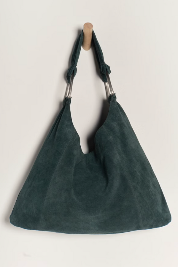 Bobbi Slouch Suede Tote in Pine Madison's Niche 