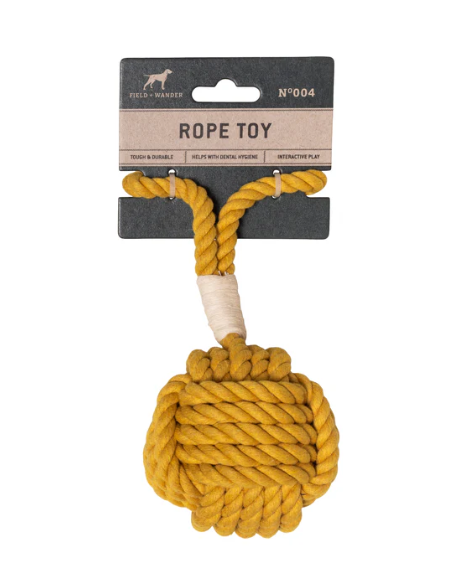 Rope Dog Toy in Ochre