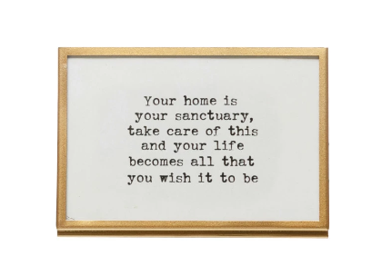 Framed Saying Easel