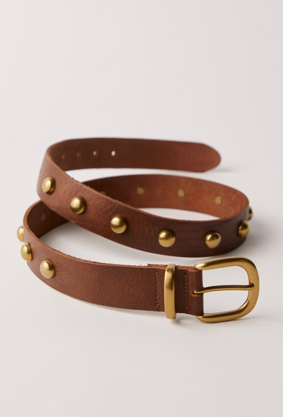 Rhodes Stud Belt in Cognac Madison's Niche 