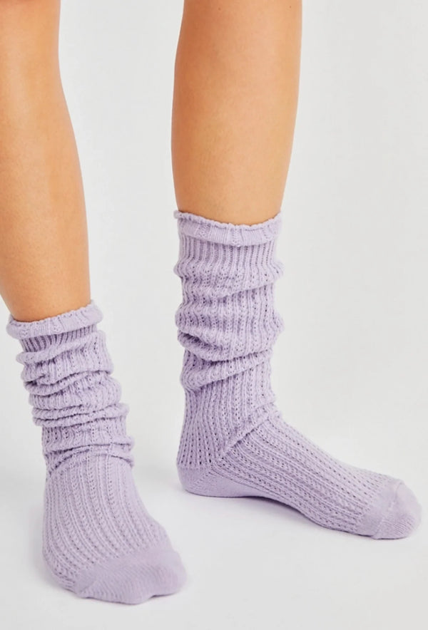 Staple Slouch Socks in Lavender Madison's Niche 