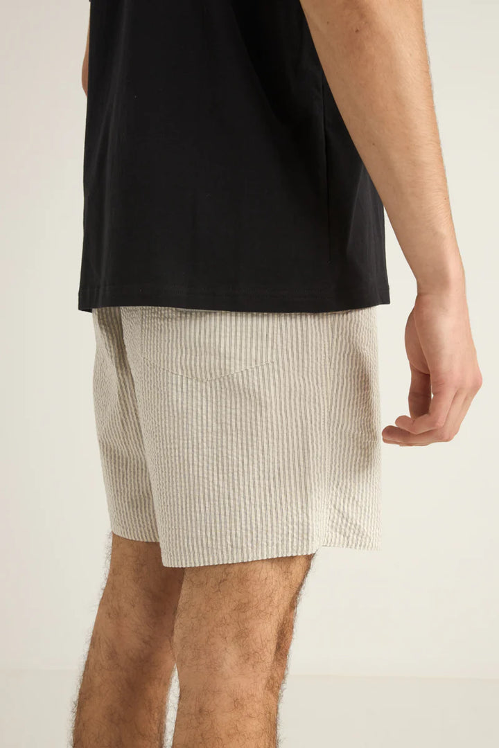 Seersucker Jam Shorts in Natural