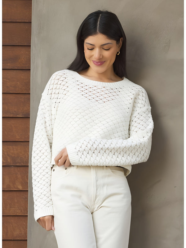 Shim Pullover in Chalk Madison's Niche 
