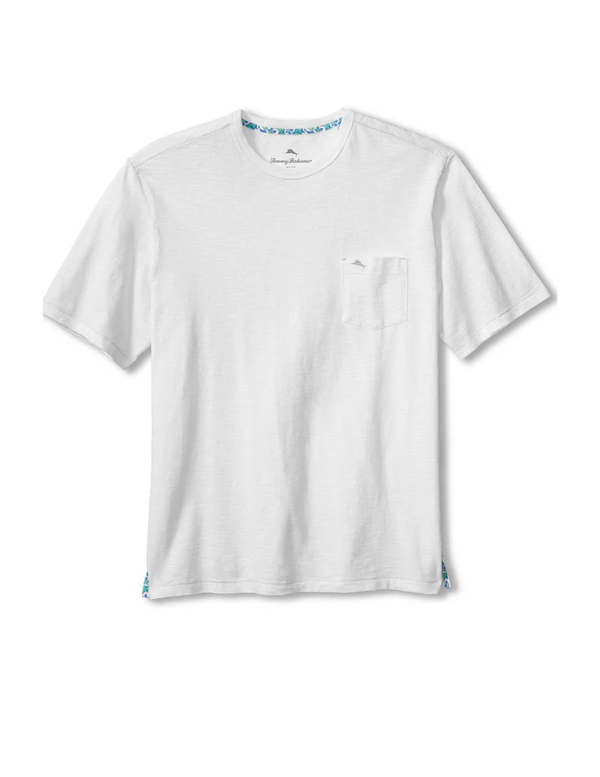 Bali Beach Short Sleeve Crew in White Madison's Niche 