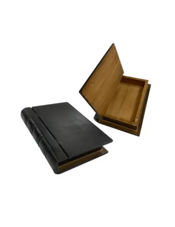 Black Wood Book Box Madison's Niche 