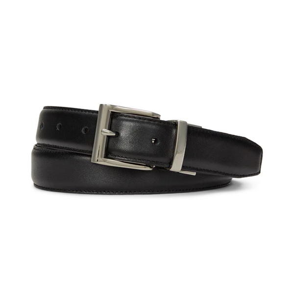 Reversible Saddle Leather Belt in Black Madison's Niche 