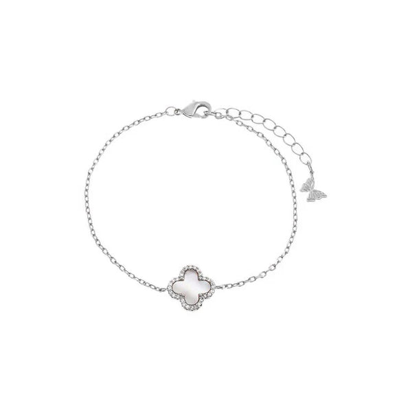 Pave Four Leaf Clover Bracelet Madison's Niche 