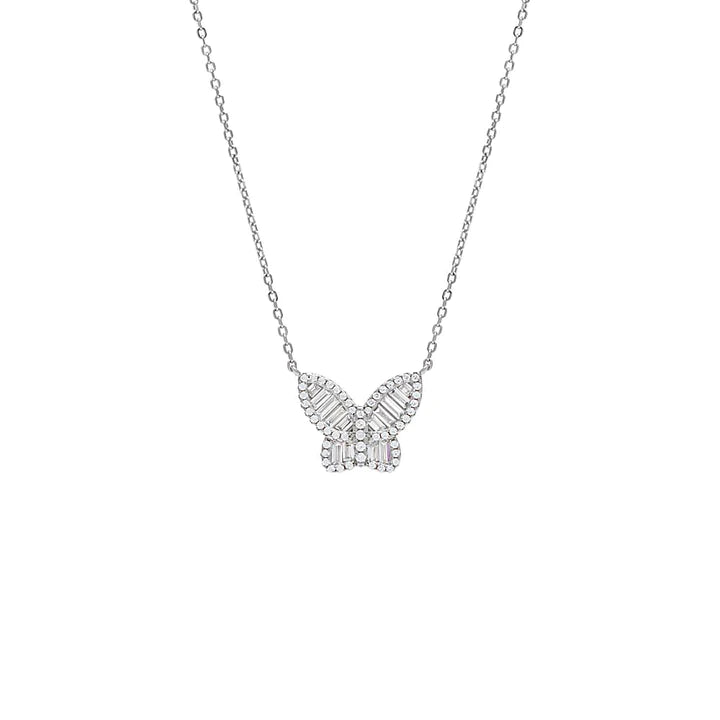Butterfly Necklace in Silver - Madison's Niche 