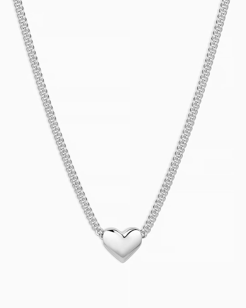 Silver Lou Helium Heart Necklace