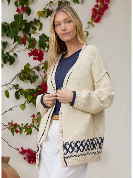 Skipper Cardigan in Paper Madison's Niche 