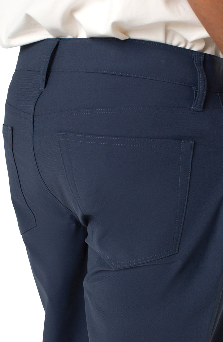 Slim Straight Tech Pant in Navy