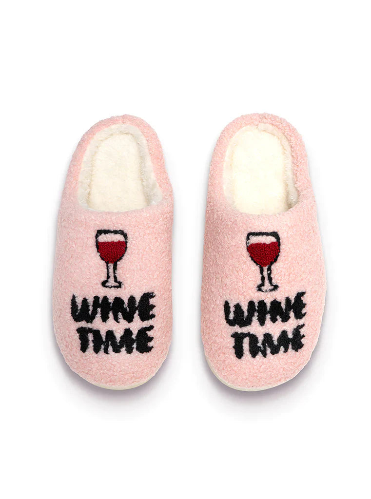 Wine Time Slippers Madison's Niche Madison's Niche